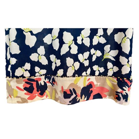 Diane von Furstenberg Women's Blue Silk Shift Dress Riviera Floral Print Size 4 - Picture 5 of 14